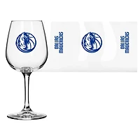 Dallas Mavericks Logo 12oz Stemmed Wine Glass
