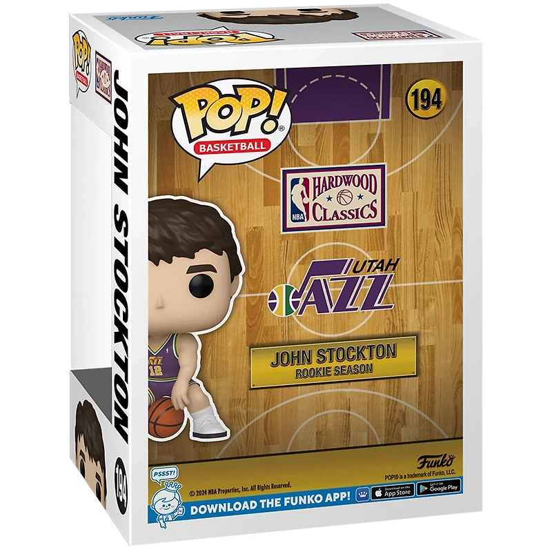 Funko Pop Utah Jazz 194 John Stockton Vinyl Figure
