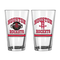 Houston Rockets 16oz Pint Glass Two Pack