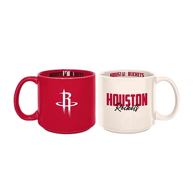 Houston Rockets 2-Pack 15oz Stackable Mug Set