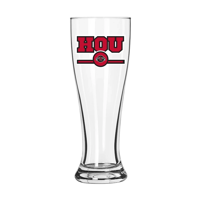 Houston Rockets Letterman Logo 16oz Pilsner Glass