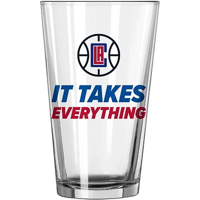 LA Clippers 16oz Team Slogan Pint Glass