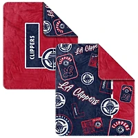 LA Clippers 50" x 60" Dream Weave Throw Blanket