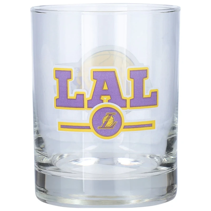 Los Angeles Lakers Letterman 14oz Rocks Glass