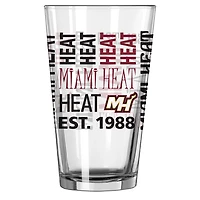 Miami Heat 16oz Pint Glass