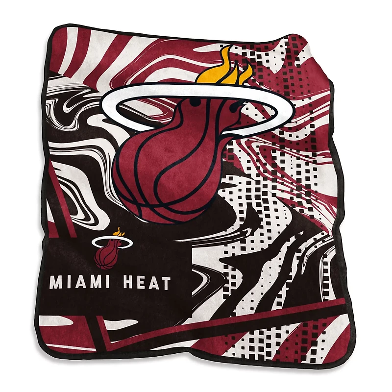 Miami Heat 50" x 60" Swirl Raschel Throw Blanket