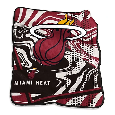 Miami Heat 50" x 60" Swirl Raschel Throw Blanket