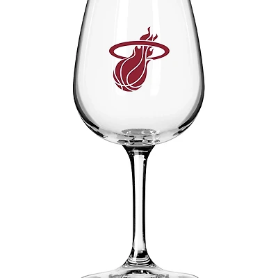 Miami Heat Logo 12oz Stemmed Wine Glass