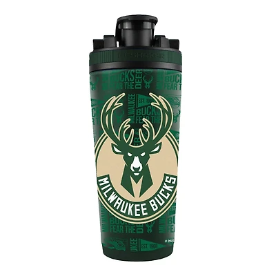Milwaukee Bucks 26oz 4D Stainless Steel Shaker Bottle