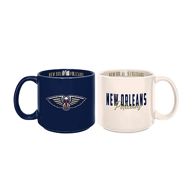 New Orleans Pelicans 2-Pack 15oz Stackable Mug Set