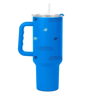 Oklahoma City Thunder 40oz Step and Repeat Powder Coat Tumbler