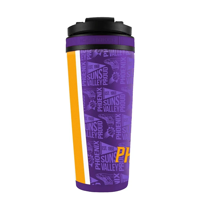 Phoenix Suns 26oz 4D Stainless Steel Shaker Bottle