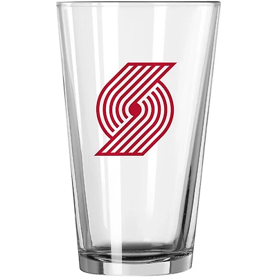 Portland Trail Blazers 16oz Team Wordmark Game Day Pint Glass