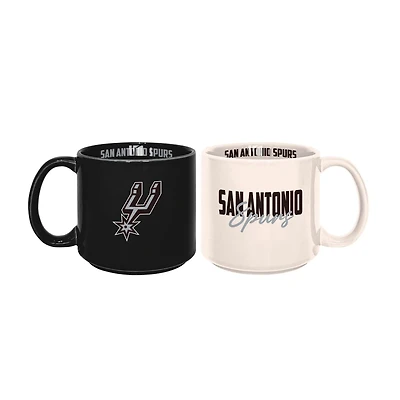San Antonio Spurs 2-Pack 15oz Stackable Mug Set