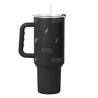 San Antonio Spurs 40oz Step and Repeat Powder Coat Tumbler