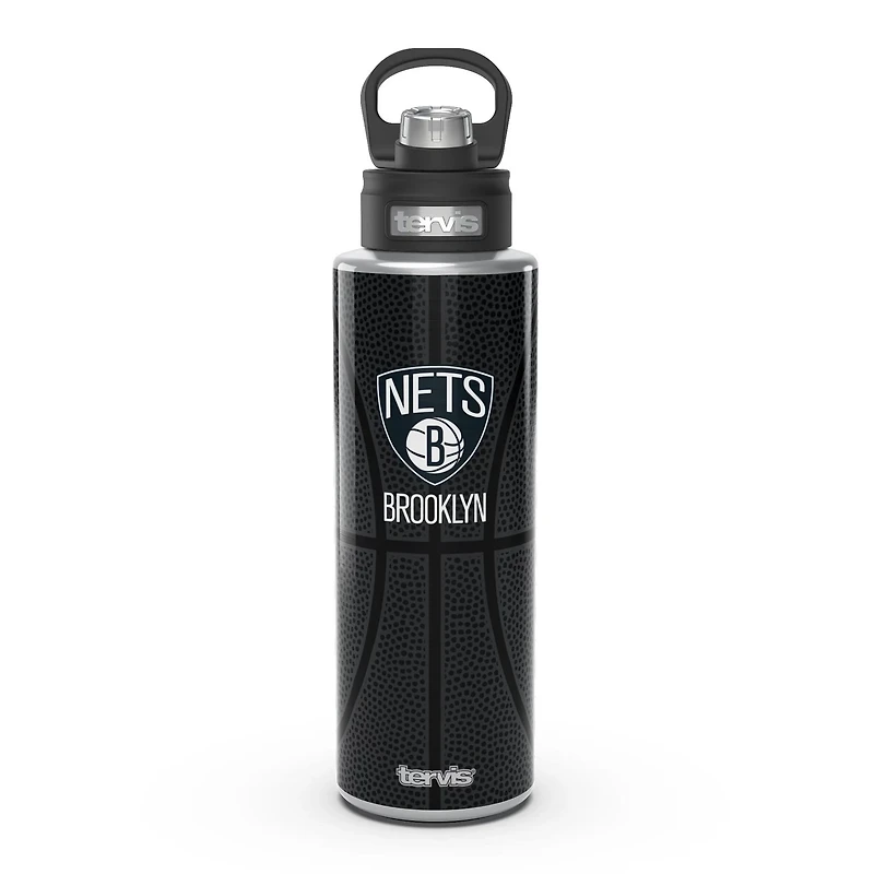 Tervis Brooklyn Nets 40oz Leather Wide Mouth Water Bottle