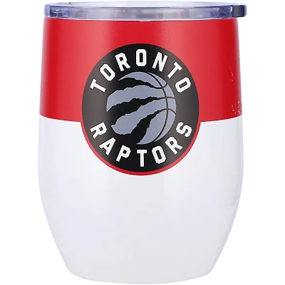 Toronto Raptors 16oz Colorblock Stainless Steel Curved Tumbler