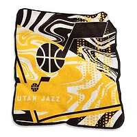 Utah Jazz 50" x 60" Swirl Raschel Throw Blanket