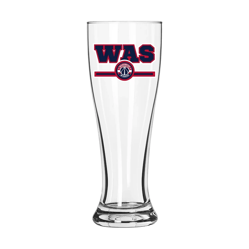 Washington Wizards Letterman Logo 16oz Pilsner Glass