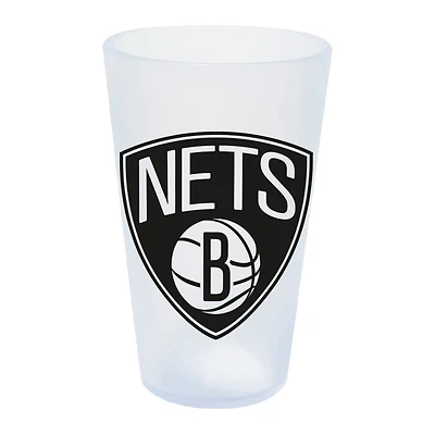 WinCraft Brooklyn Nets 16oz Icicle Silicone Pint Glass