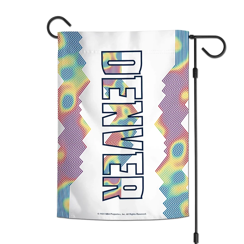 WinCraft Denver Nuggets 2024 25 City Edition 12" x 18" Two-Sided Garden Flag