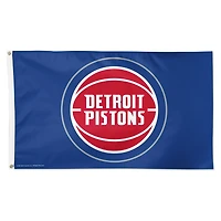 WinCraft Detroit Pistons 3' x 5' Single-Sided Deluxe Primary Team Logo Flag