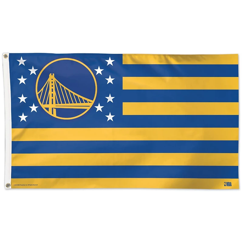 WinCraft Golden State Warriors 3' x 5' Stars  Stripes One-Sided Flag