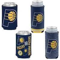 WinCraft Indiana Pacers 4-Pack 12oz Can  Slim Can Cooler Set