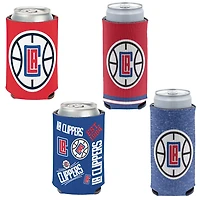 WinCraft LA Clippers 4-Pack 12oz Can  Slim Can Cooler Set