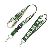 WinCraft Milwaukee Bucks 2-Pack Lanyard with Detachable Buckle  Key Strap Set