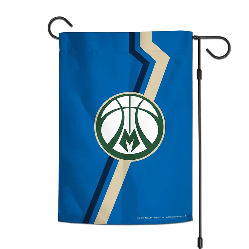 WinCraft Milwaukee Bucks 2024 25 City Edition 12" x 18" Two-Sided Garden Flag