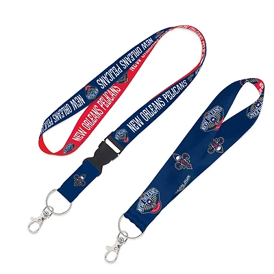 WinCraft New Orleans Pelicans 2-Pack Lanyard with Detachable Buckle  Key Strap Set