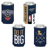 WinCraft New Orleans Pelicans 4-Pack 12oz Can Cooler Set