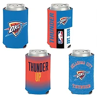 WinCraft Oklahoma City Thunder 4-Pack 12oz Can Cooler Set