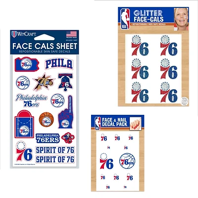 WinCraft Philadelphia 76ers 4" x 7" Waterless Tattoos Set