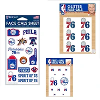 WinCraft Philadelphia 76ers 4" x 7" Waterless Tattoos Set