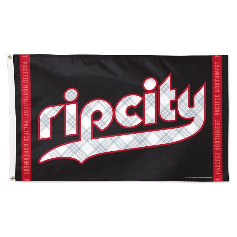 WinCraft Portland Trail Blazers 2024 25 City Edition One-Sided 3' x 5' Deluxe Flag