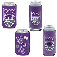 WinCraft Sacramento Kings 4-Pack 12oz Can  Slim Can Cooler Set