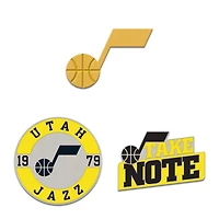 WinCraft Utah Jazz Three-Piece Collector Pin Set