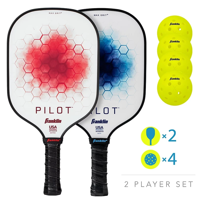 Franklin Sports Pilot Pickleball Paddles Set