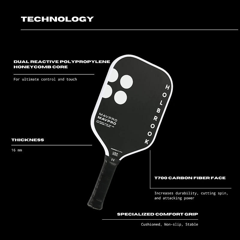 Holbrook Pickleball Mav Pro 2.0 Paddle