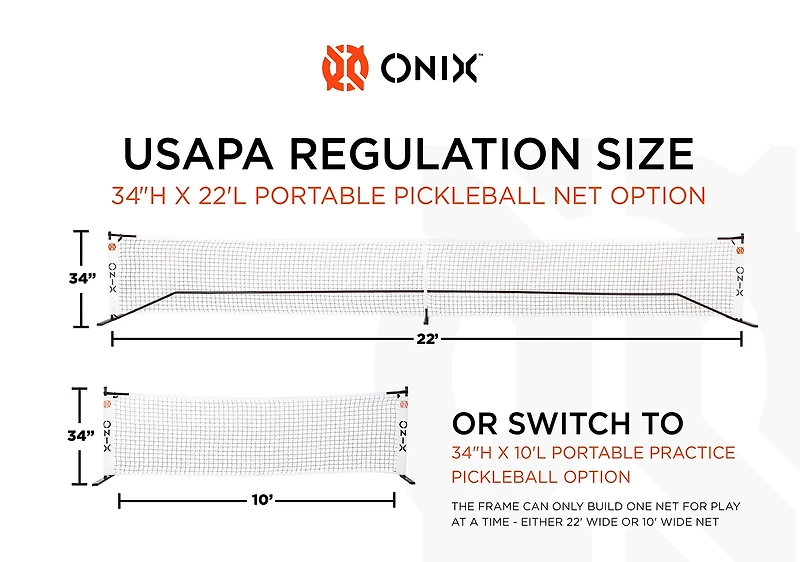 Onix Portable Pickleball Net