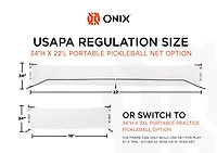 Onix Portable Pickleball Net