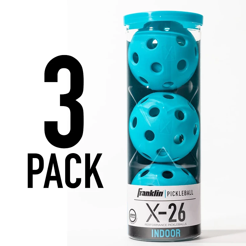 Franklin X-26 USAPA Indoor Pickleball 3-Pack