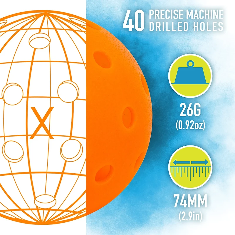 Franklin X-40 Outdoor Pickleballs 12-Pack