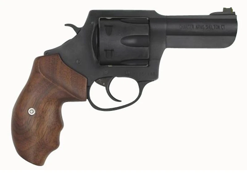 Charter Arms The Professional III 357 Magnum Single/Double-Action Revolver with Wood Grips
