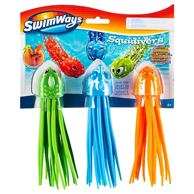 SwimWays SquiDivers Pool Dive Toys 3-Pack