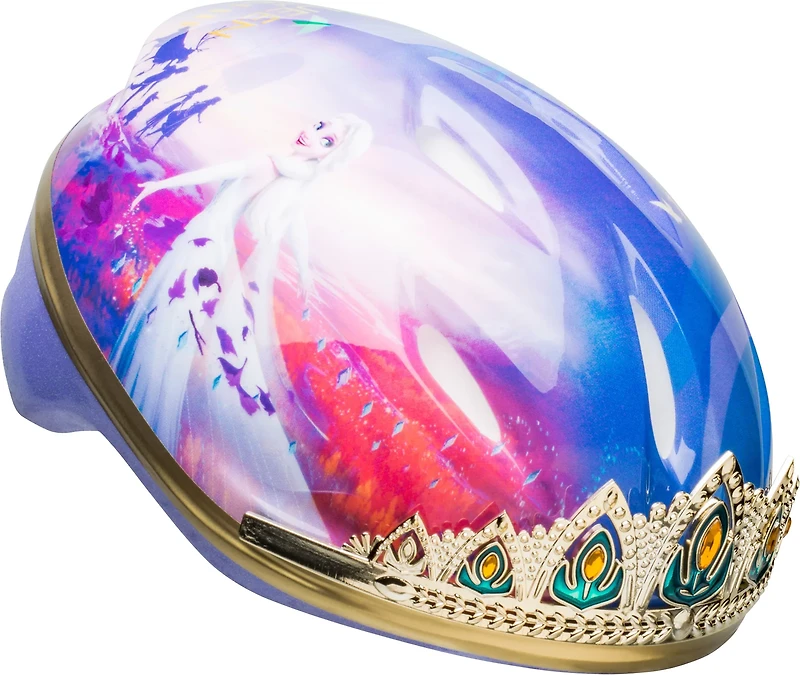 Bell Girls’ Frozen II 3-D Queen Anna Tiara Bike Helmet
