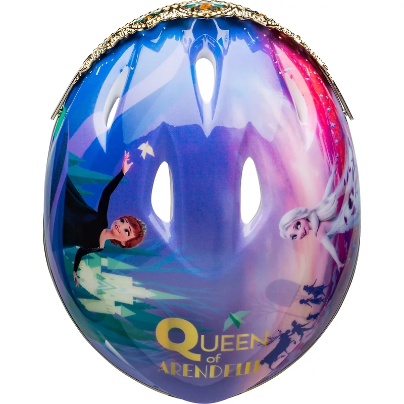 Bell Girls’ Frozen II 3-D Queen Anna Tiara Bike Helmet