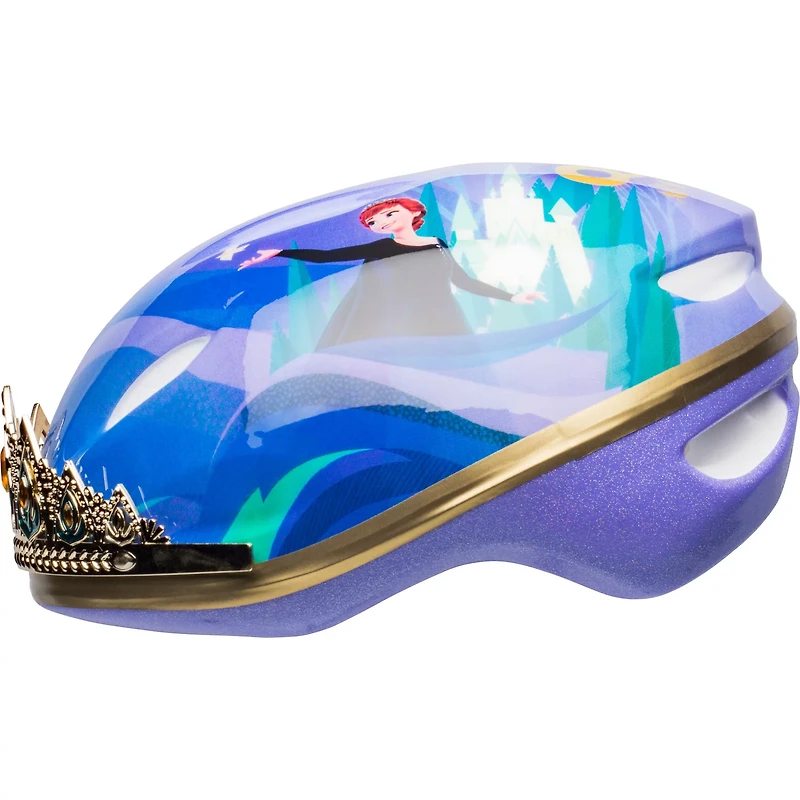 Bell Girls’ Frozen II 3-D Queen Anna Tiara Bike Helmet